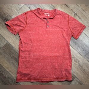 Ruff Hewn Red Short Sleeve Henley
